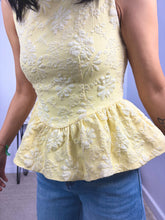 Top Peplum Amarillo